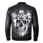 blousons cuir philipp plein pp big skull